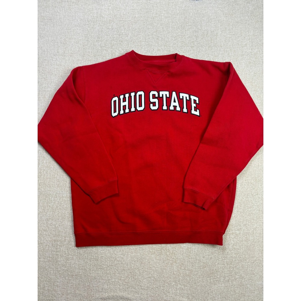 Top of the World Ohio State Buckeyes Mens XL Red Crewneck Sweatshirt NCAA Fleece